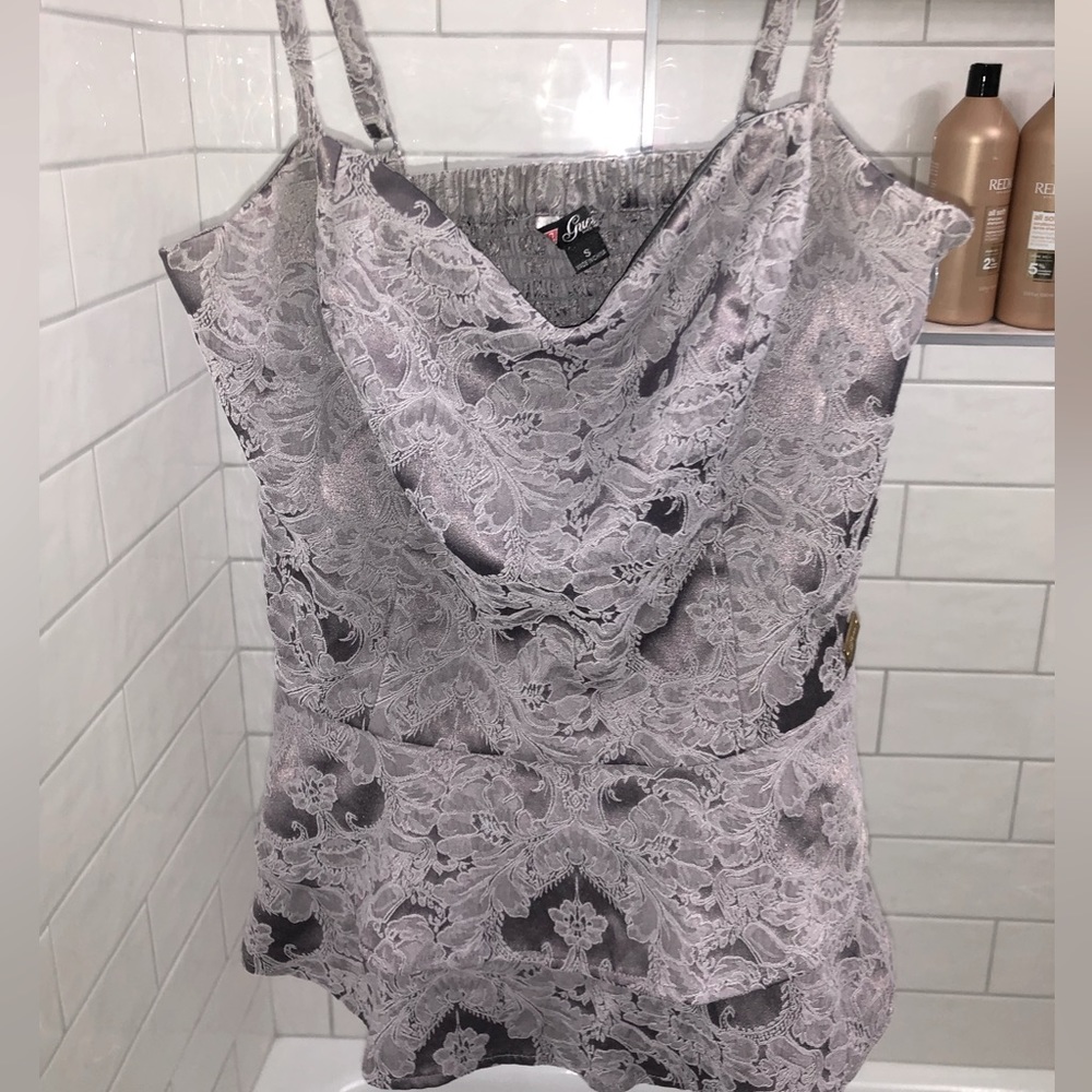 Guess Gray Corset Top
